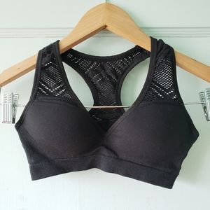 Victoria's Secret PINK Black Push-Up Sports Bra